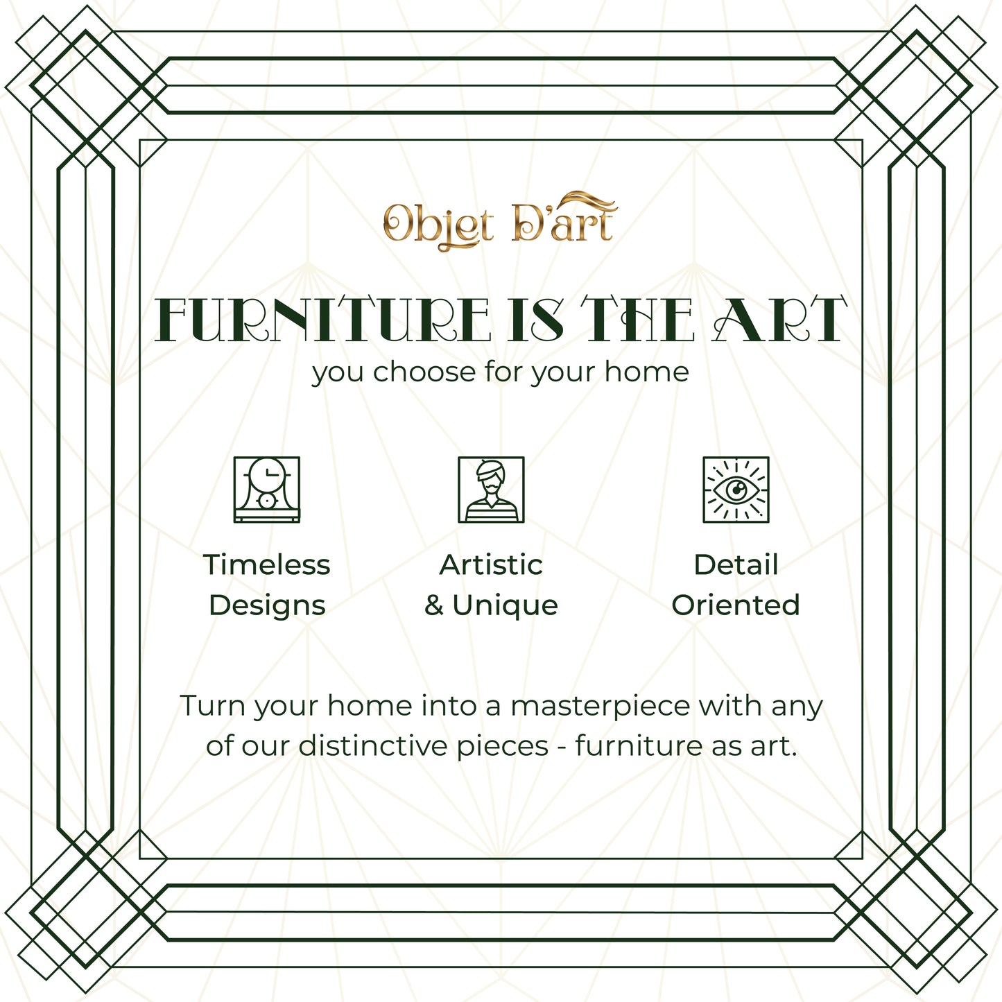 Beaufort: Decorative Gold Trays by Objet D’Art