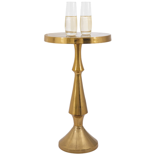 Larissa: Round Gold Side Table by Objet D’Art - Chic Accent for Living Room, 3 Sizes