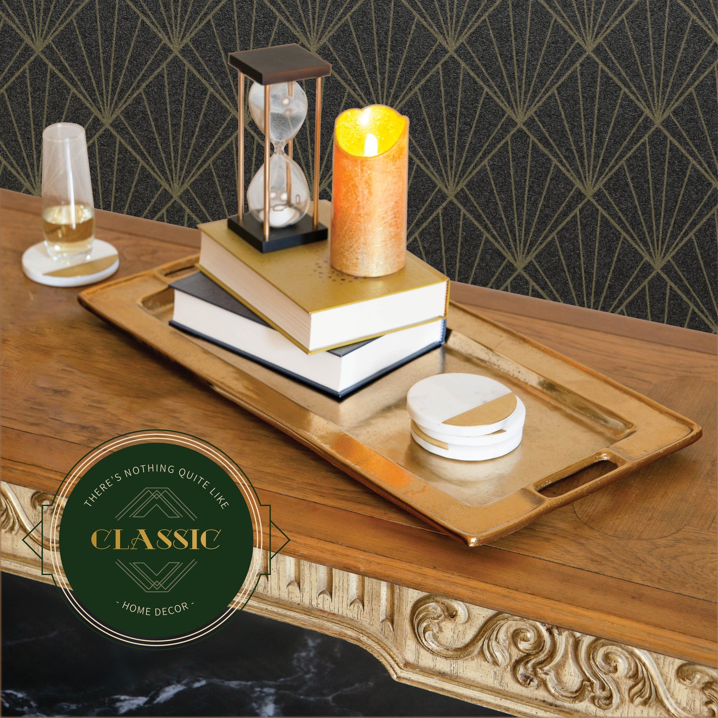 Beaufort: Decorative Gold Trays by Objet D’Art